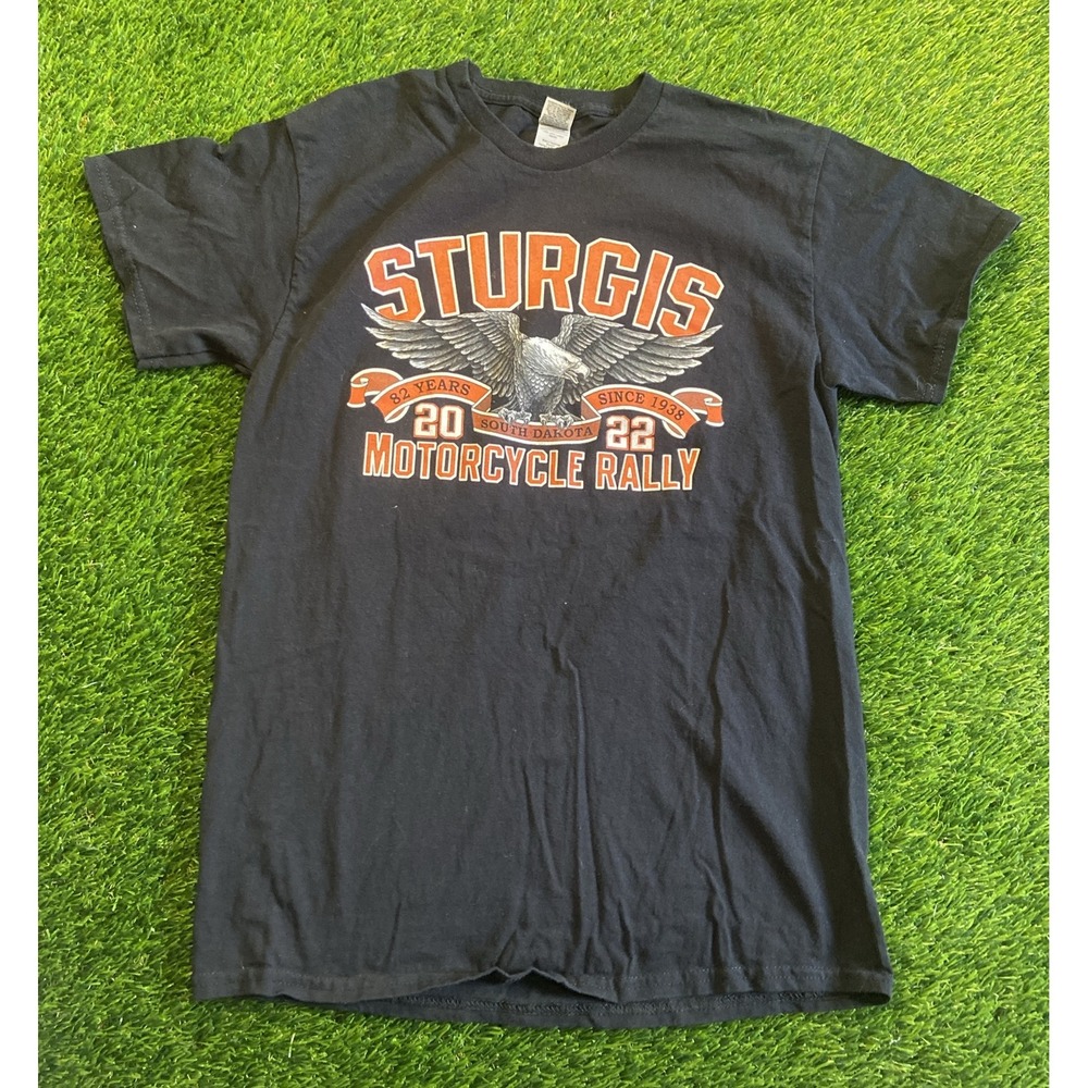 Sturgis 82nd Anniversary Motorcycle Rally 2022 Black Graphic T-Shirt Men's Sz M - Picture 2 of 9
